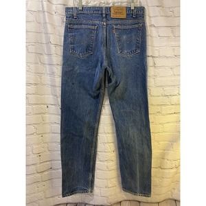 Vintage Levis 505 Jeans Mens Size 32 x 31 Orange Tab Regular Fit Straight Blue